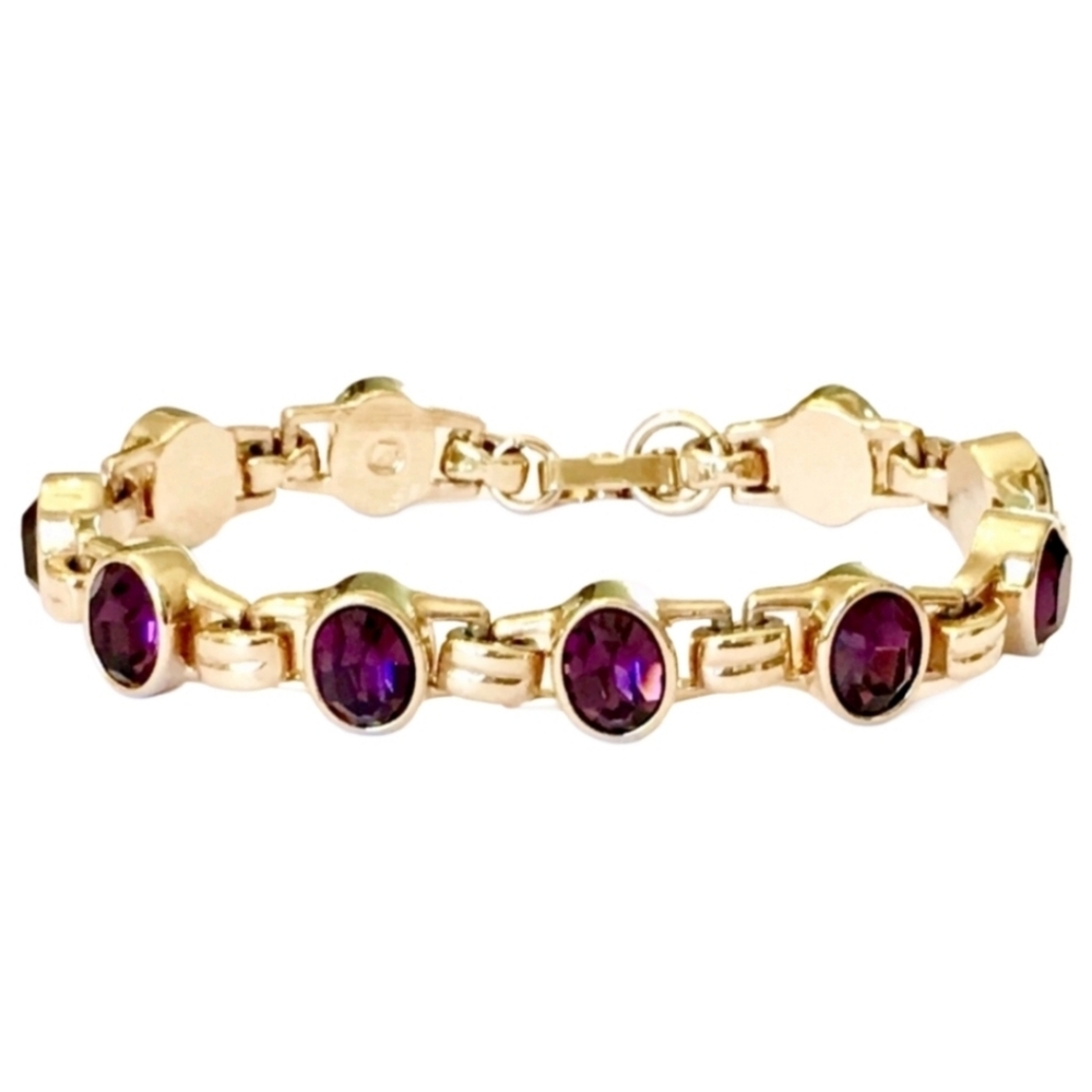 Authentic Vintage Swavorski Crystal Bracelet - Picture 1 of 8